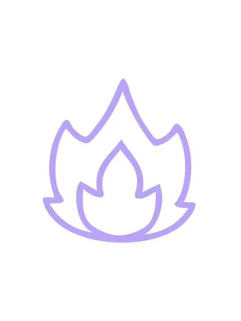 Spinning motion animation of line drawing cartoon of a fire icon Stock Footage 324398198