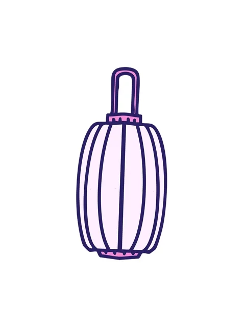 Spinning motion animation of a long hanging paper lantern 動画素材 324430196