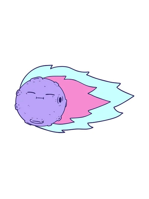 Spinning motion animation of meteorite Stock Footage 324301507