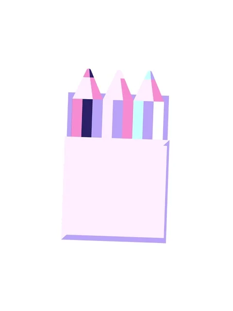 Spinning motion animation of pack of coloring pencils illustration icon Stock Footage 324448329