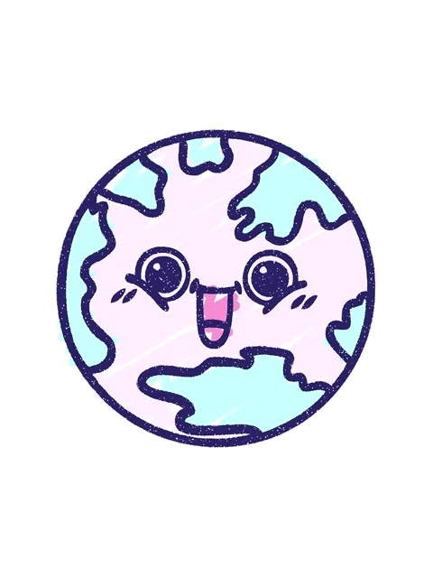 Spinning motion animation of Planet Earth Chalky Drawing Stock Footage 324276833