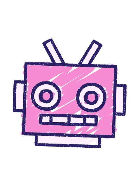 Spinning motion animation of Robot Head Chalk Drawing Stock Footage 324286903