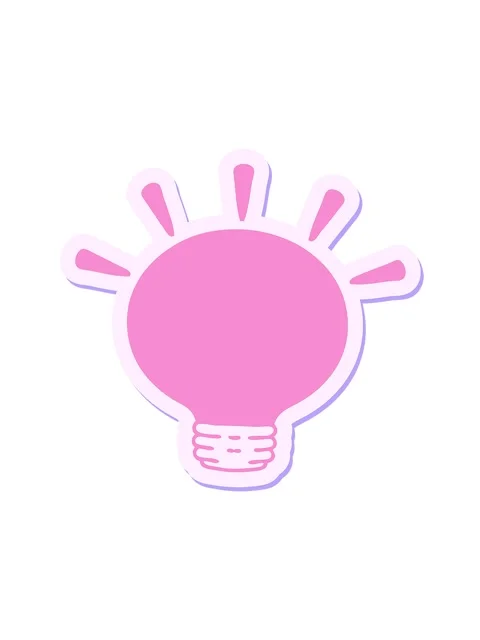 Spinning motion animation of shining light bulb sticker Stock Footage 324198621