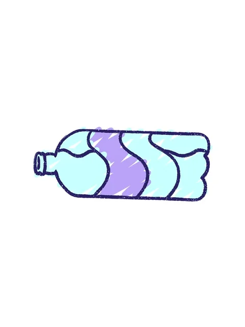Spinning motion animation of Soda Bottle Chalk Drawing Vidéo 324306992