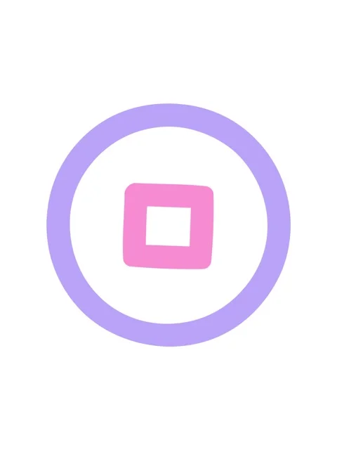 Spinning motion animation of stop button symbol icon Stock Footage 324059134