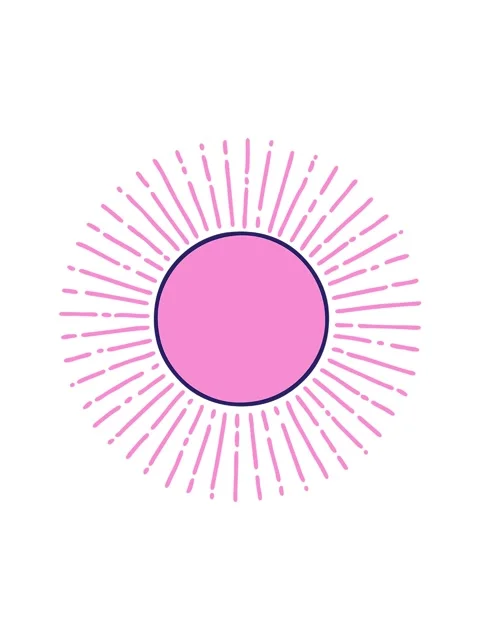 Spinning motion animation of sun simple graphic Stock Footage 324297489