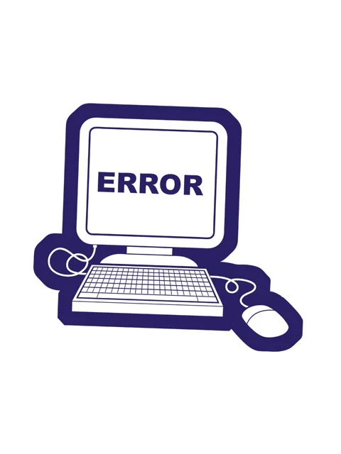 Spinning motion animation of vector icon illustration of a computer error Stock Footage 324464430