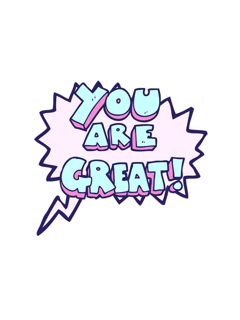 Spinning motion animation of you are great freehand drawn speech bubble car.. Stock Footage 324328322