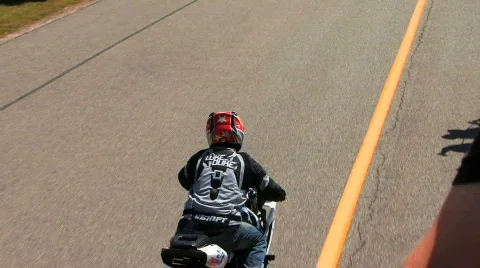 Spinning Motorcycle HD Stock Footage 451510