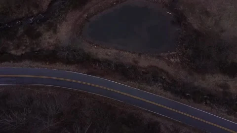Spinning Mountain Road Stock Footage 146382917