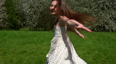 Spinning in nature Stock Footage 40107035