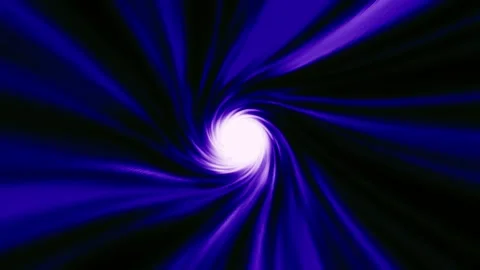 Spinning neon blue hyper tunnel in motion Stock Footage 329319382