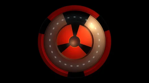Spinning nuclear core with alpha Stock Footage 33402268