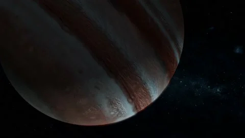 Spinning original 3d Jupiter planet Stock Footage 221909868