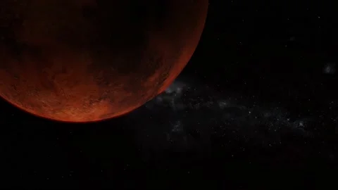 Spinning original 3d Mars planet Stock Footage 221910089
