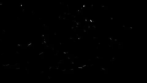 Spinning particles of snow is fall down at night Slow motion video Left lighted Stock Footage 98365232
