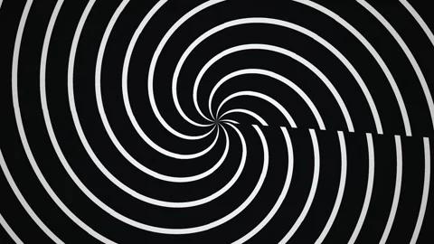 Spinning pattern of black and white lines creating a Stock Footage 339372677