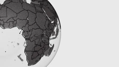 Spinning Pencil-Drawn Globe Loop Stock Footage 279916478