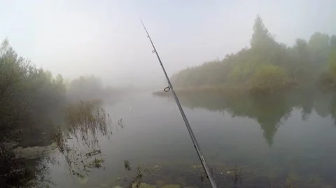 Spinning  for pike Stock Footage 56352112