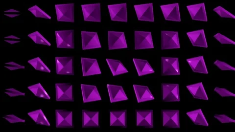 Spinning Pink Box VJ Loops Video stock 74357596