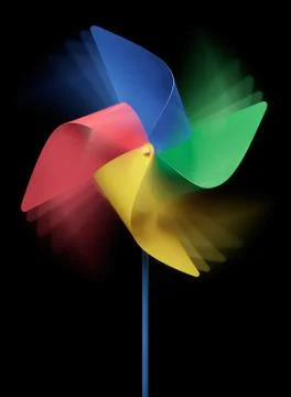 Spinning pinwheel Stock Illustration