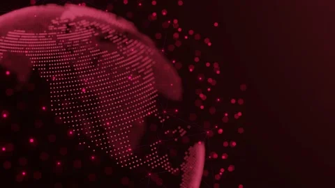 Spinning planet Earth. Technology video footage. Communication concept. Backgrou Stock Footage 201256539
