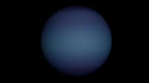 Spinning planet Neptune. Beautiful space 4k video footage. Stock Footage 170396300