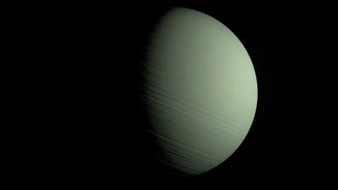 Spinning planet Uranus. Beautiful space object. Stock Footage 170396332