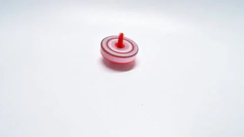 Spinning plastic top with lighting and animation Stock Footage 269172084