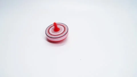 Spinning plastic top with lighting and animation Stock Footage 269173981