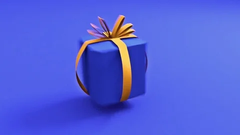Spinning Present - Attention grabbing CG Animated Gift Box Stock Footage 78770351