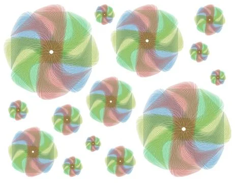Spinning radial pinwheel spin pattern wavy burst retro background abstract Stock Illustration