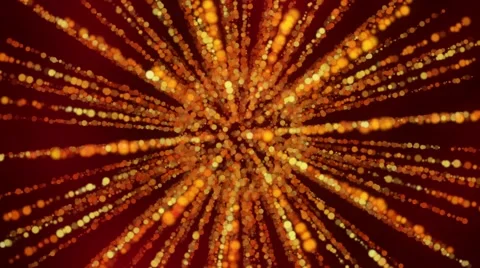 Spinning Rays Of Spheres Stock Footage 61925014