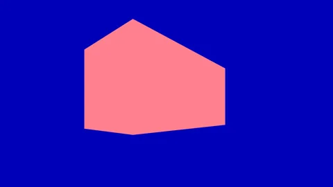 Spinning Rectangular Box Rotation Knockout Stock Footage 153955552