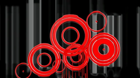 Spinning red circle 스톡 동영상 99438563