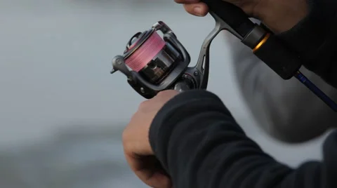Spinning reel Video stock 48911219
