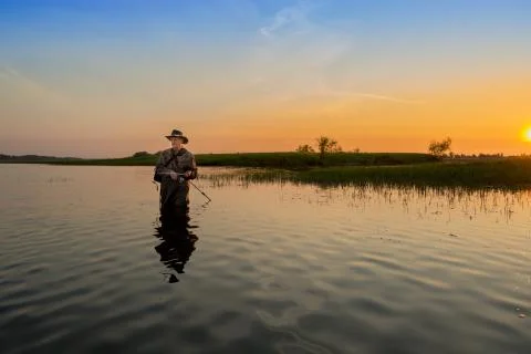 Spinning on the river 写真素材