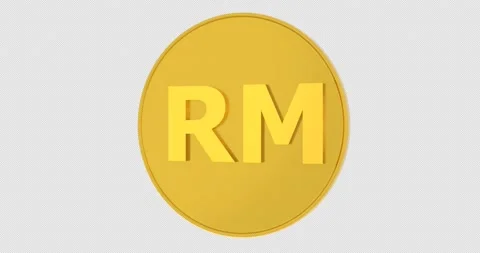 Spinning Rm Gold Coin Stock Footage 171010236