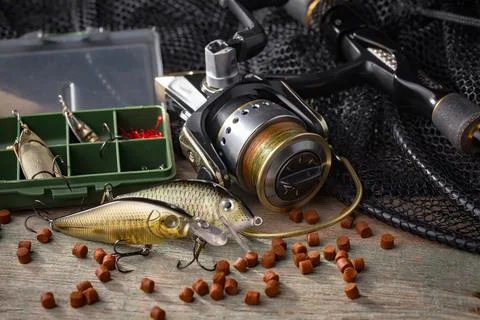 Spinning rods Stock Photos