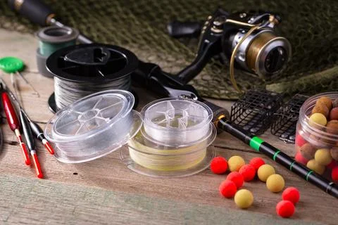 Spinning rods Stock Photos