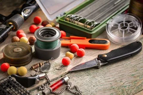 Spinning rods Stock Photos