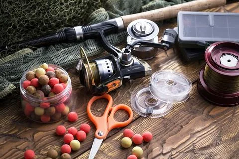 Spinning rods Stock-Fotos