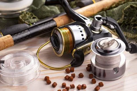Spinning rods Stock Photos