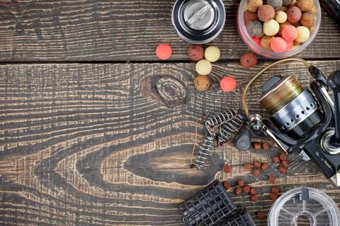 Spinning rods Stock Photos