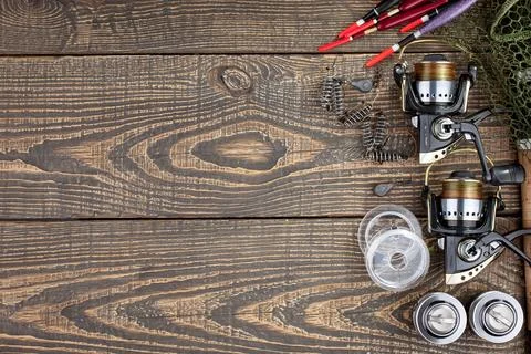 Spinning rods Stock Photos