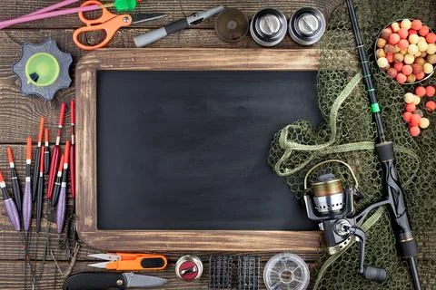 Spinning rods Stock Photos