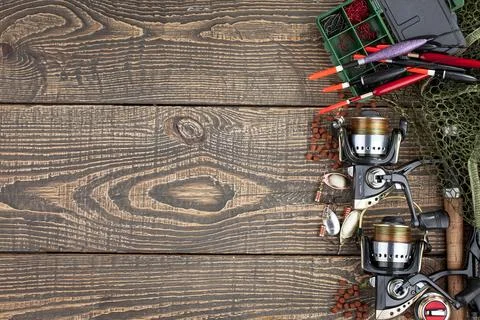 Spinning rods Stock Photos