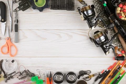 Spinning rods Stock Photos
