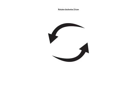 Spinning, rotating arrows. Flat web icon or sign isolated on grey background. Stock Illustration