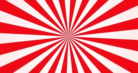 Spinning Rotating Stripes Background RED Vídeos de archivo 105807538